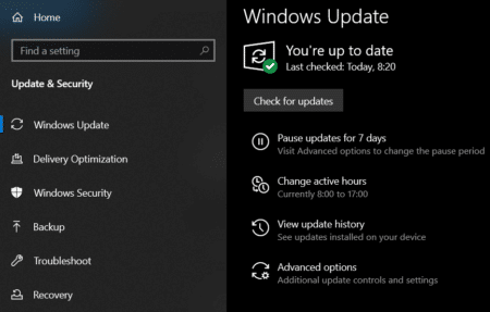 תיקון שגיאות בעת עדכון של Windows 10 Update
