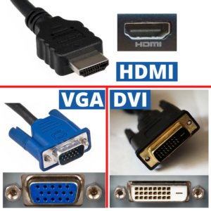 כבל HDMI, VGA ו DVI